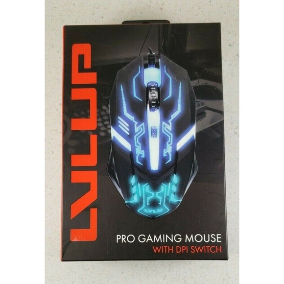 LVLUP LU737 Pro Gmng Ms, Computer Gaming Mouse (Colored) Lighting Mouse - Picture 1 of 8